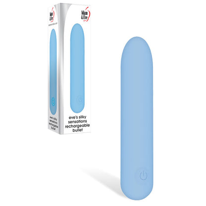Adam & Eve Eve's Silky Sensations Rechargeable Bullet - Blue Bullet