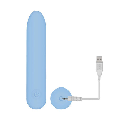 Adam & Eve Eve's Silky Sensations Rechargeable Bullet - Blue Bullet