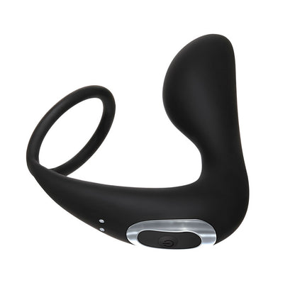 Adam & Eve Adam's Rechargeable Prostate Pleaser & C-Ring - Black Anal