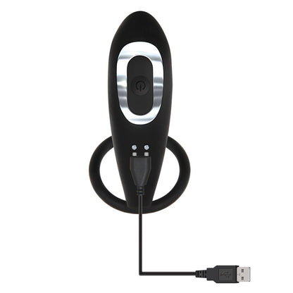 Adam & Eve Adam's Rechargeable Prostate Pleaser & C-Ring - Black Anal