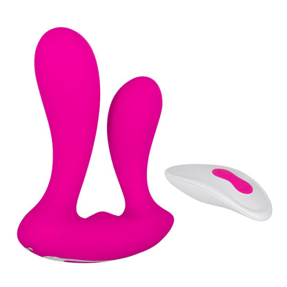 Adam & Eve Rechargeable Dual Entry Vibe - Pink Vibrator