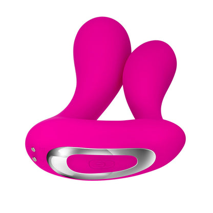 Adam & Eve Rechargeable Dual Entry Vibe - Pink Vibrator