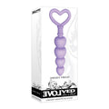 Evolved Sweet Treat - Purple 11.5 cm Beaded Butt Plug with Handle