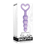 Evolved Sweet Treat - Purple 11.5 cm Beaded Butt Plug with Handle - Image 2