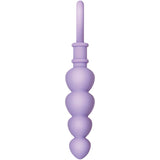 Evolved Sweet Treat - Purple 11.5 cm Beaded Butt Plug with Handle - Image 4