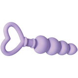 Evolved Sweet Treat - Purple 11.5 cm Beaded Butt Plug with Handle - Image 5