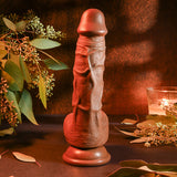 Evolved REALISTIC DILDO 8'' DARK - Brown 21 cm Dong - Image 4