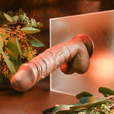 Evolved REALISTIC DILDO 8'' DARK - Brown 21 cm Dong - Image 5
