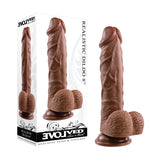 Evolved REALISTIC DILDO 8'' DARK - Brown 21 cm Dong - Image 1