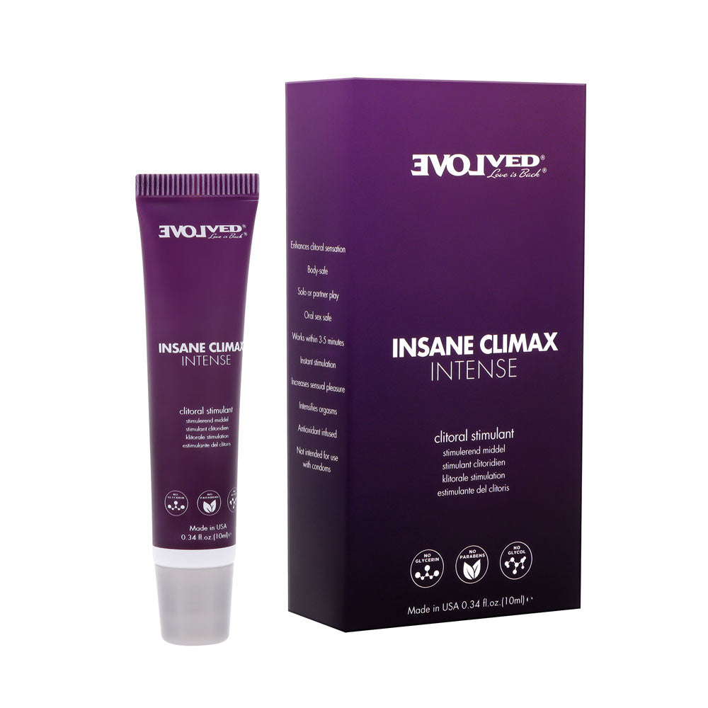 Evolved INSANE CLIMAX - INTENSE - Clitoral Stimulation Gel - 10 ml