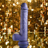 Evolved PLEASURE RIDER - Blue 22.2 cm USB Rechargeable Vibrating & Thrusting Dong with Remote - Image 2