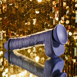 Evolved PLEASURE RIDER - Blue 22.2 cm USB Rechargeable Vibrating & Thrusting Dong with Remote - Image 6