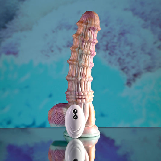 Evolved FANTASY - Multicoloured 27.6 cm Vibrating Fantasy Dildo