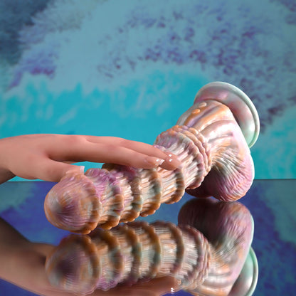 Evolved FANTASY - Multicoloured 27.6 cm Vibrating Fantasy Dildo