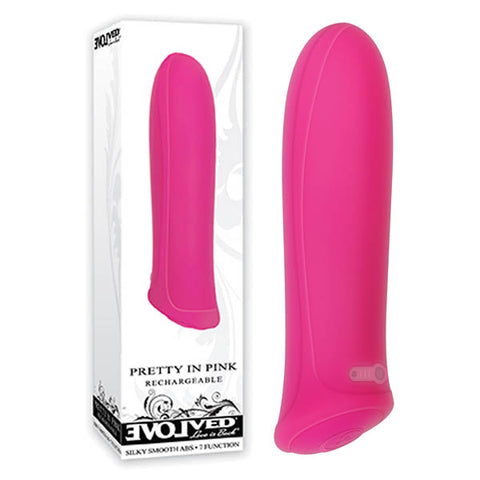 Evolved Pretty In Pink - Pink 8.6 cm (3.4'') USB Rechargeable Bullet - Image 1