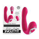 Evolved BUCK WILD - Pink USB Rechargeable Flicking Vibrator - Image 1