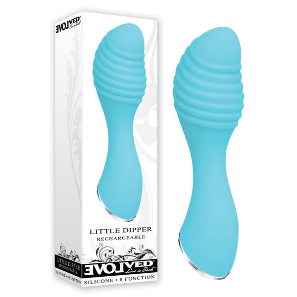 Evolved Little Dipper - Light Blue 10.1 cm (4'') USB Rechargeable Mini Vibrator - Image 1