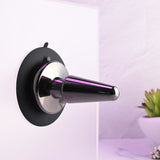 Evolved BEGINNER METAL PLUG - Black Chrome 11.2 cm USB Rechargeable Vibrating Butt Plug - Image 5