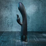Evolved Heat Up & Chill - Black 24.1 cm USB Rechargeable Heating & Cooling Rabbit Vibrator - Image 2