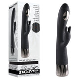 Evolved Heat Up & Chill - Black 24.1 cm USB Rechargeable Heating & Cooling Rabbit Vibrator - Image 1