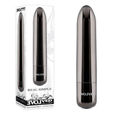 Evolved REAL SIMPLE - Black Chrome 10 cm USB Rechargeable Bullet - Image 1