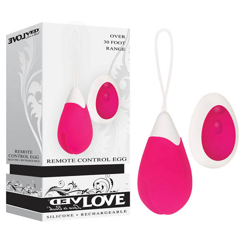 Evolved Remote Control Egg - Pink USB Rechargeable Egg with Wireless Remote Control - Image 1