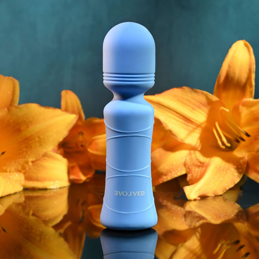 Evolved Out Of The Blue 10.5 cm USB Rechargeable Mini Massager Wand