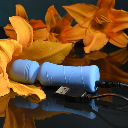 Evolved Out Of The Blue 10.5 cm USB Rechargeable Mini Massager Wand