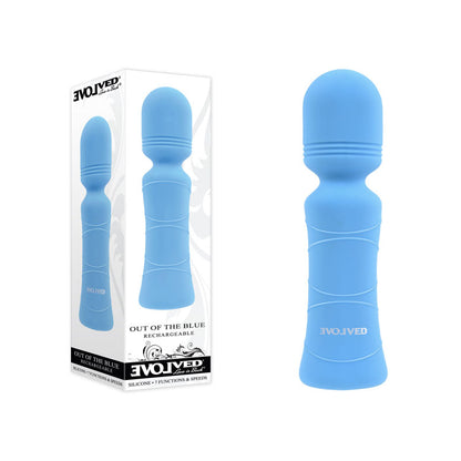 Evolved Out Of The Blue 10.5 cm USB Rechargeable Mini Massager Wand