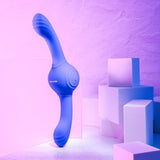 Evolved OUR GYRO VIBE - Purple 29.5 cm USB Rechargeable Super Double Vibrator - Image 4