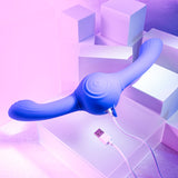 Evolved OUR GYRO VIBE - Purple 29.5 cm USB Rechargeable Super Double Vibrator - Image 7