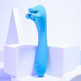 Evolved HEADS OR TAILS - Blue 19.3 cm USB Rechargeable Dual Ended Massager - Image 2