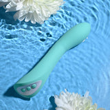 Evolved COME WITH ME - Teal 20.3 cm USB Rechargeable Vibrator with Flicking Head - Image 2