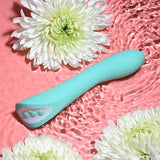 Evolved COME WITH ME - Teal 20.3 cm USB Rechargeable Vibrator with Flicking Head - Image 3