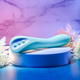 Evolved COME WITH ME - Teal 20.3 cm USB Rechargeable Vibrator with Flicking Head - Image 5