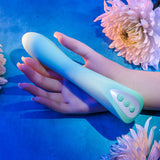 Evolved COME WITH ME - Teal 20.3 cm USB Rechargeable Vibrator with Flicking Head - Image 7