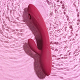 Evolved JAMMIN' G - Burgundy 20.1 cm USB Rechargeable Rabbit Vibrator - Image 3