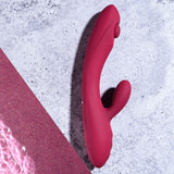 Evolved JAMMIN' G - Burgundy 20.1 cm USB Rechargeable Rabbit Vibrator - Image 5