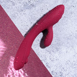 Evolved JAMMIN' G - Burgundy 20.1 cm USB Rechargeable Rabbit Vibrator - Image 6