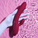 Evolved JAMMIN' G - Burgundy 20.1 cm USB Rechargeable Rabbit Vibrator - Image 7