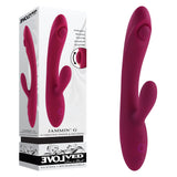 Evolved JAMMIN' G - Burgundy 20.1 cm USB Rechargeable Rabbit Vibrator - Image 1
