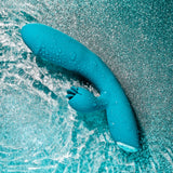 Evolved FIERCE FLICKER - Blue 19.5 cm USB Rechargeable Rabbit Flicker Vibrator - Image 3