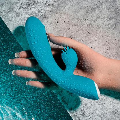 Evolved FIERCE FLICKER - Blue 19.5 cm Rabbit Flicker Vibrator