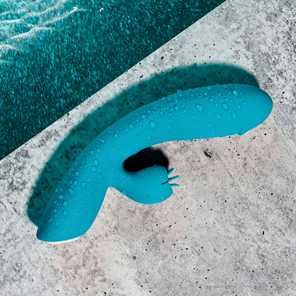Evolved FIERCE FLICKER - Blue 19.5 cm Rabbit Flicker Vibrator