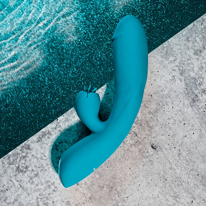 Evolved FIERCE FLICKER - Blue 19.5 cm Rabbit Flicker Vibrator