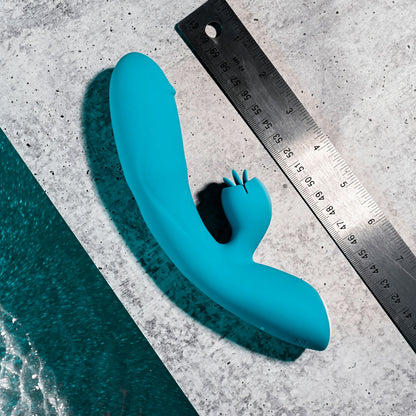 Evolved FIERCE FLICKER - Blue 19.5 cm Rabbit Flicker Vibrator
