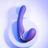 Evolved SHARE THE LOVE - Purple 22.9 cm USB Rechargeable Inflatable Strapless Strap-On - Image 4