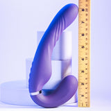 Evolved SHARE THE LOVE - Purple 22.9 cm USB Rechargeable Inflatable Strapless Strap-On - Image 7