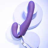 Evolved SHARE THE LOVE - Purple 22.9 cm USB Rechargeable Inflatable Strapless Strap-On - Image 8