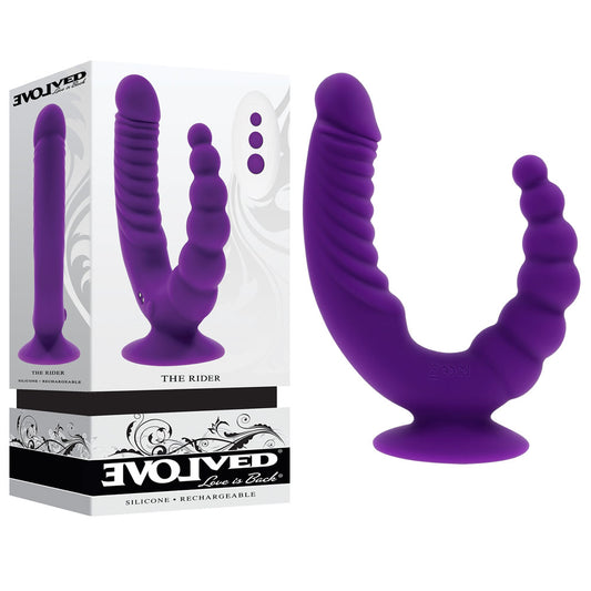 Evolved THE RIDER - Purple Double Ended Vibrator